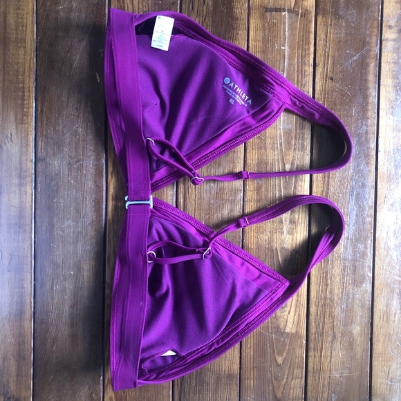 Athleta fushia bikini top. New - Picture 2 of 5